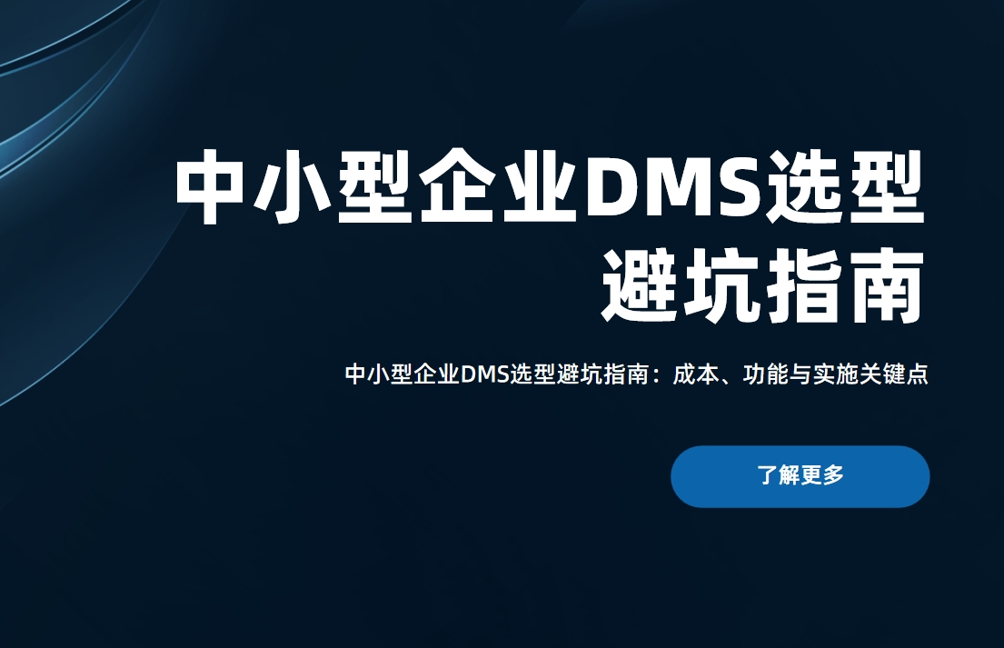 中小型企業(yè)DMS選型避坑指南：成本、功能與實(shí)施關(guān)鍵點(diǎn)